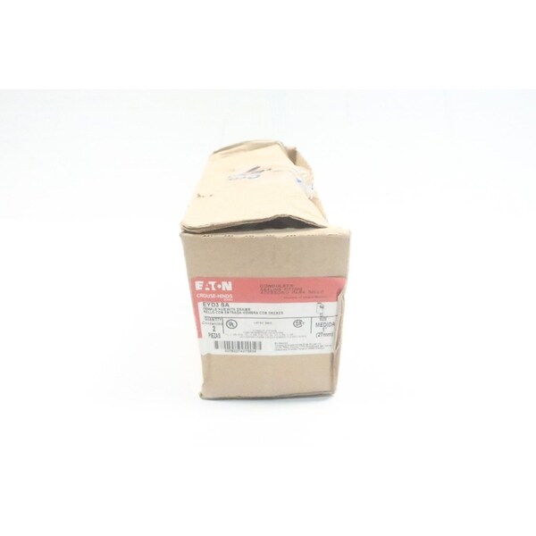 Crouse-Hinds Condulet Female Hub W/ Drain 1In Conduit Outlet Bodies And Box, 2PK EYD3 SA - main